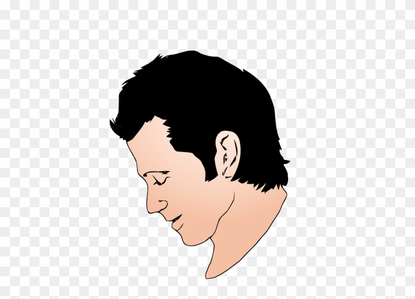 Cartoon Man Face - Face Side View Clipart #370071