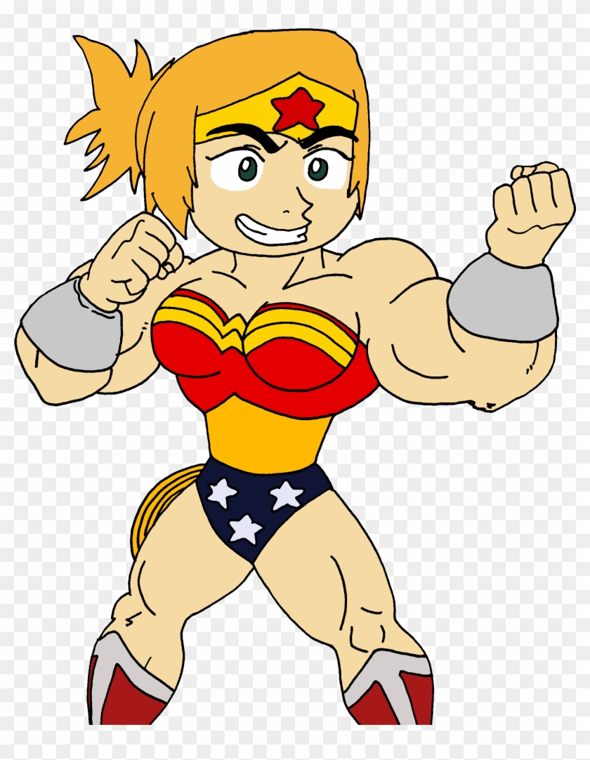 As Wonder Woman By Musclebrett - Cartoon #370394