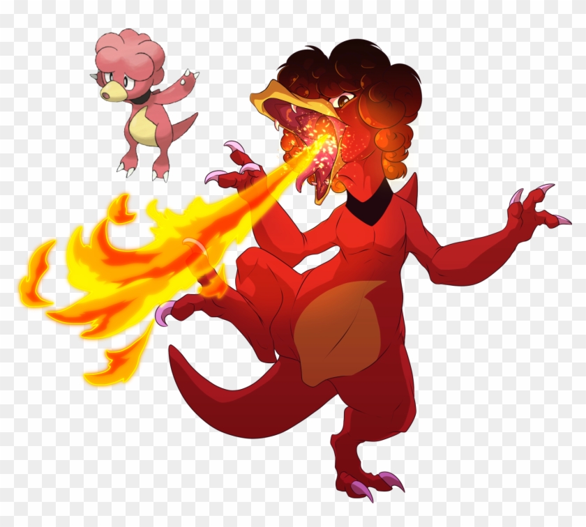 Magby Buttfaced Fire Duck Thing Baby Version By Blueharuka - Magby Fan Art #370784