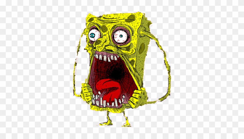 Lovely Scary Pictures Of Pumpkins Scary Sponge Bob - Spongebob Thinking #370828