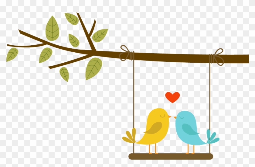 Lovebird Euclidean Vector - Galho De Arvore Com Balanço #370852