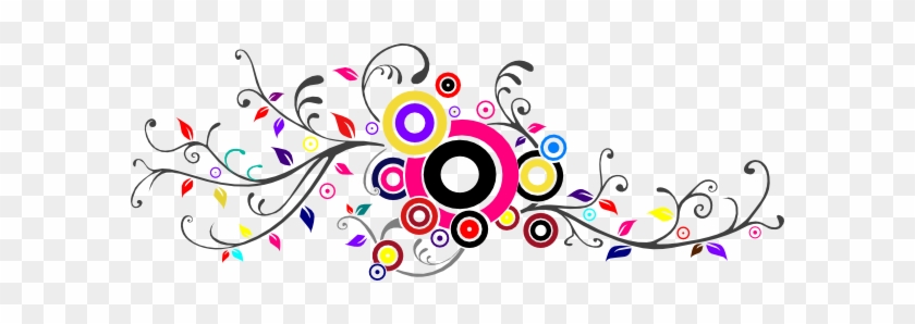 Swirl Clipart Color - Flower Swirl Vector Png #371251