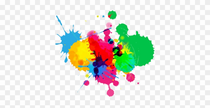 Cool With Fewer Colors Color Splash Paint Png Ahab - Background Colorful White #371365