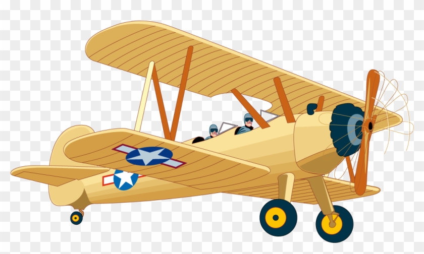 Vintage Aircraft Flight Png Clipart - Vintage Airplane Clip Art #371369