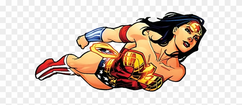 Wonder-woman=flying - Wonder Woman Png #371731
