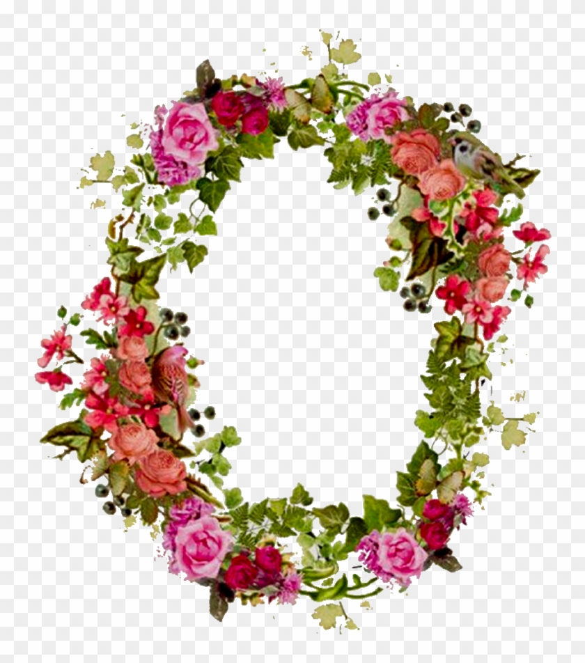 Vintage Replica Borderart 2b - Border Flower Vintage Png #371947