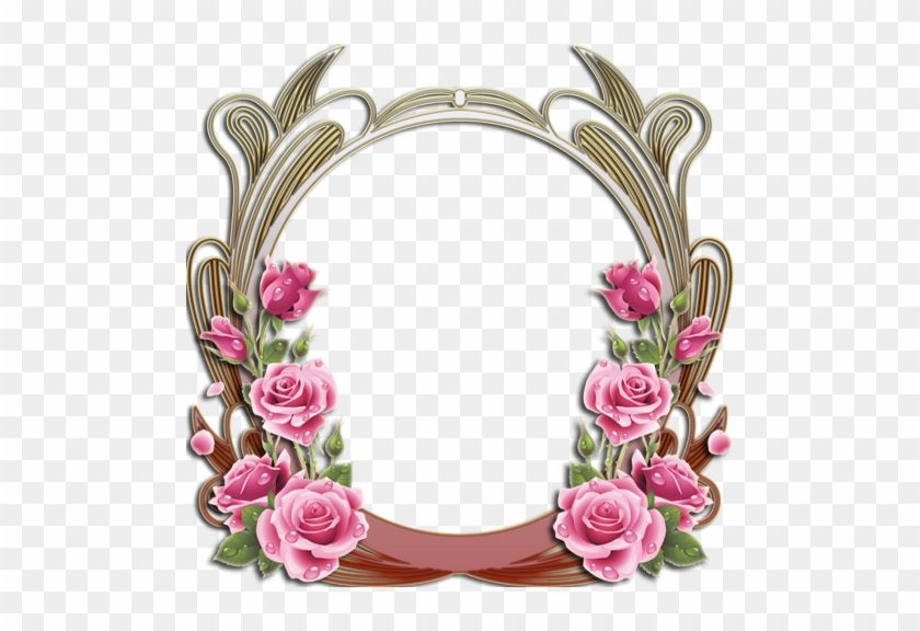 Background Imagesborders And Framesoval - 5d Diy Diamond Painting Cross Stitch Pink Rose Diamond #371953