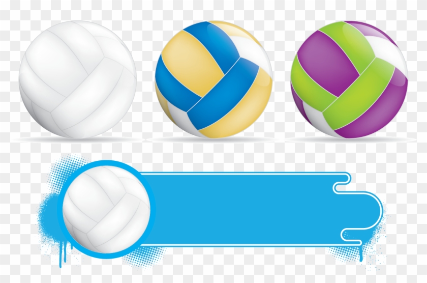 Vector Beautiful Volleyball - Vector Beautiful Volleyball #372182