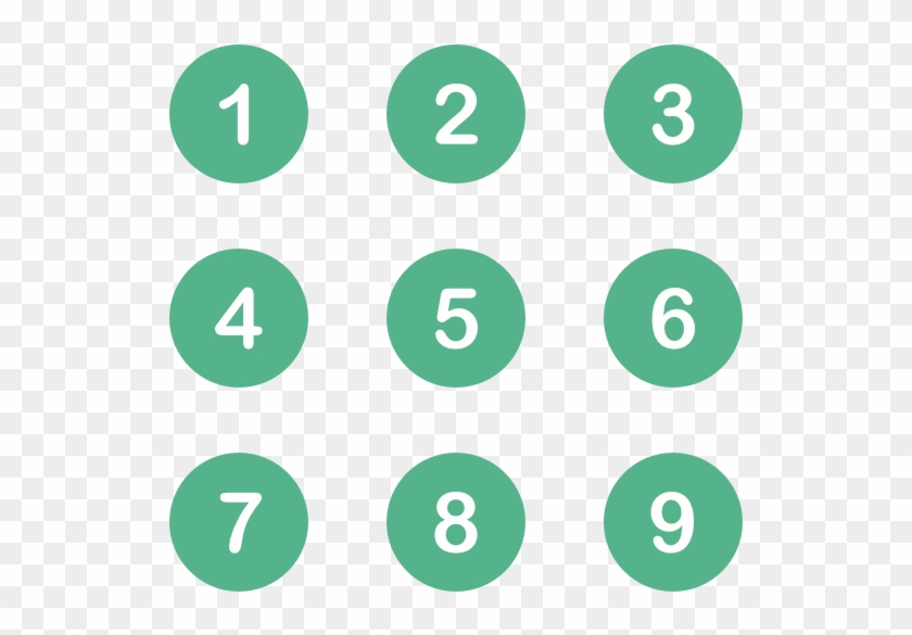 Number Icon Set - Remote With Numbers And Letters #372105