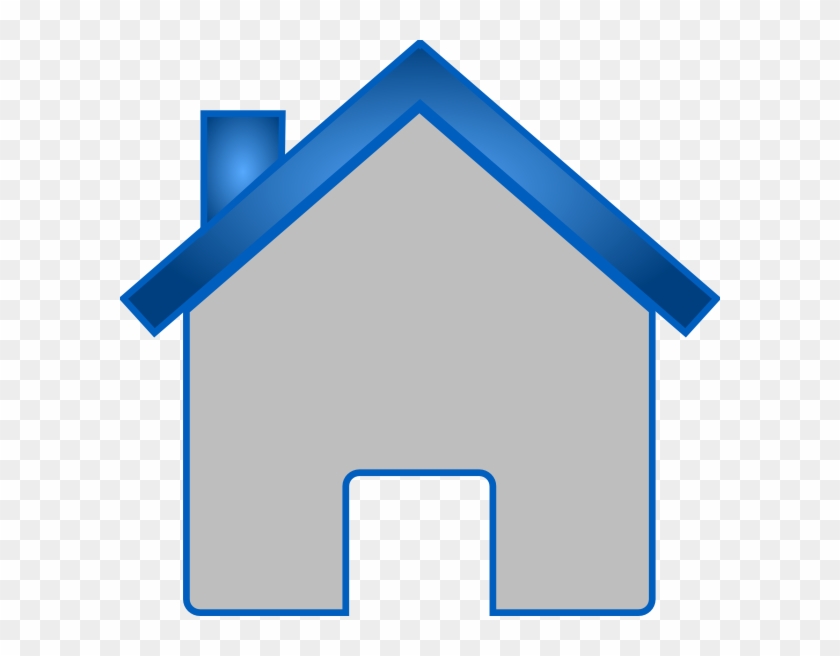 Blue House 4 Clip Art - Clip Art #372395
