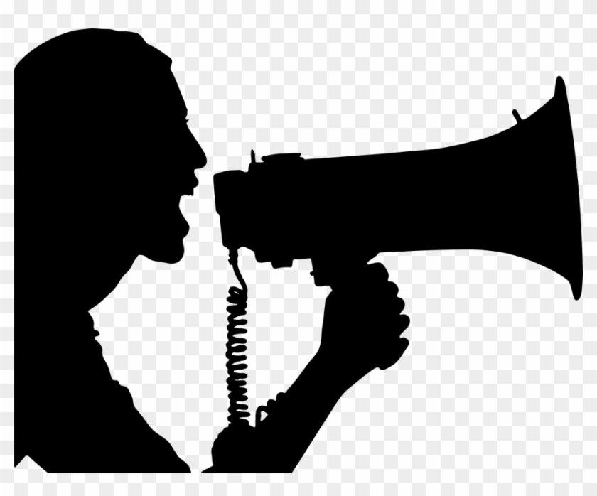 Speak Up At For Voice Amplification Â€“ At3 Center - Silhouette Megaphone #372581