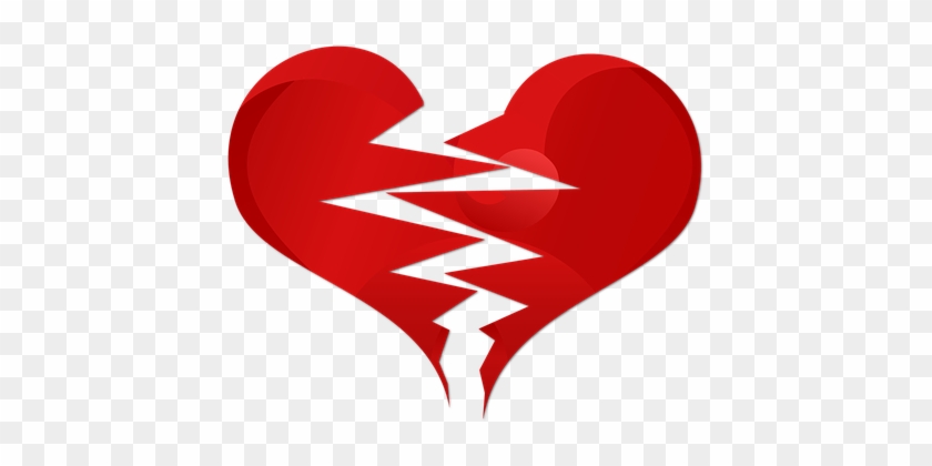 Broken Heart Love Loss Heartbroken Heartbr - Kırık Kalp Png #372642