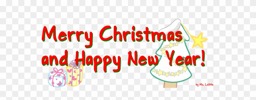 Download Merry Christmas Text Free Png Photo Images - Merry Christmas And Happy New Year Png #372926