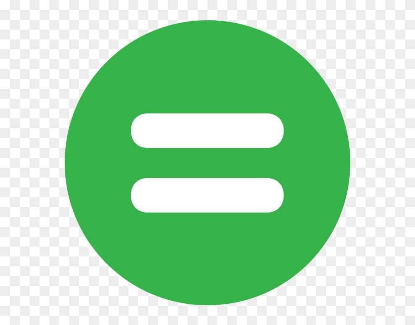 Metres Square - Equal Sign In Circle #373389