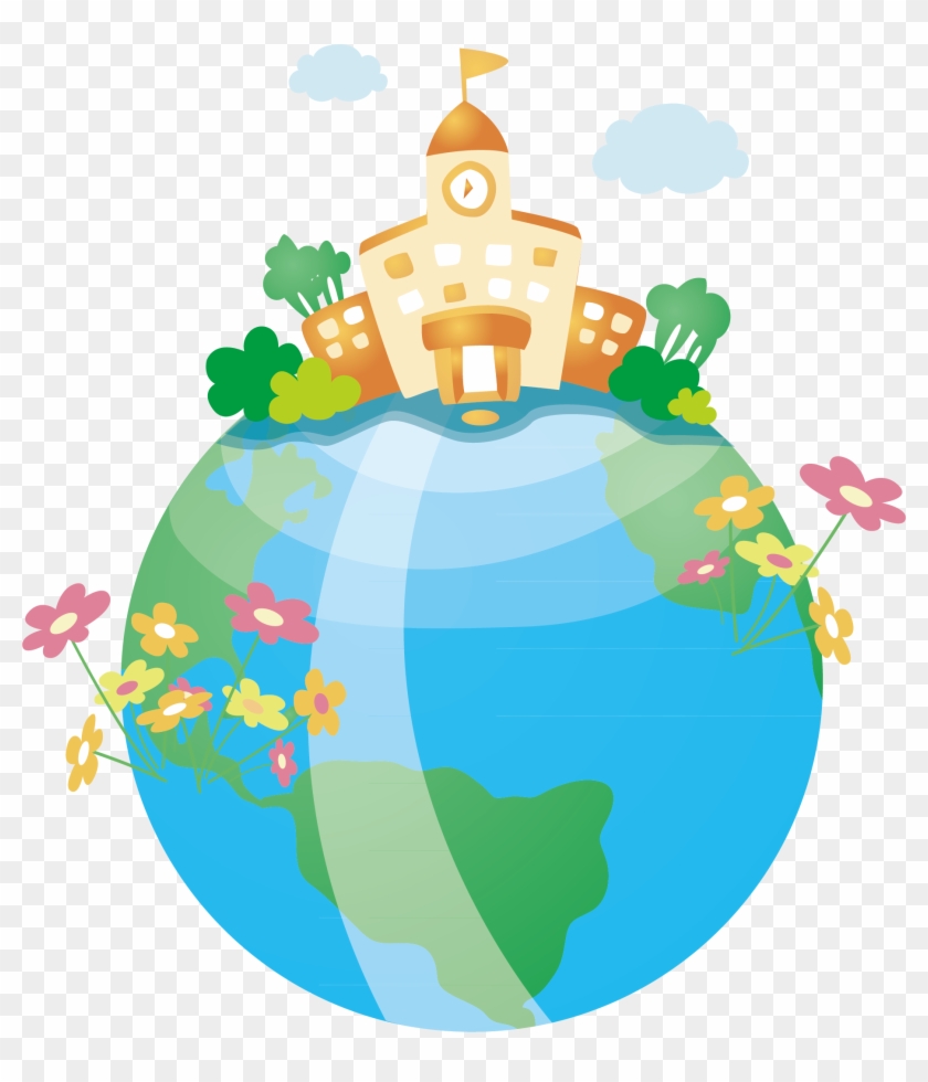 Cartoon Vector Illustration Global Village - Cartoon Vector Illustration Global Village #373724