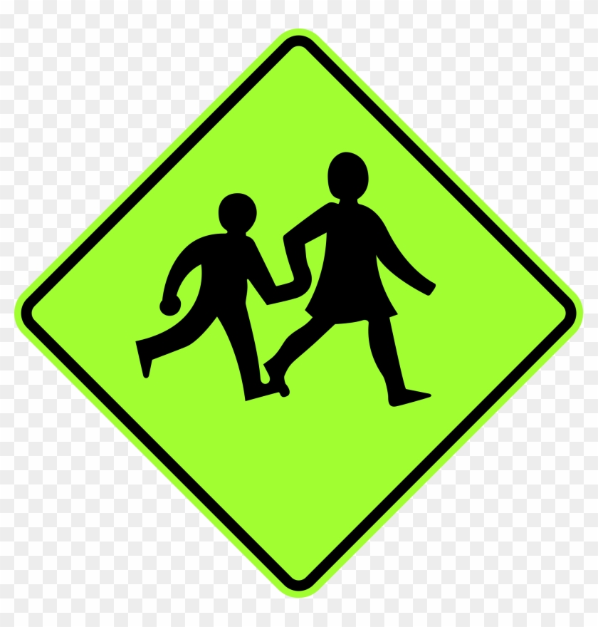 Open - School Pedestrian Crossing Sign #374014