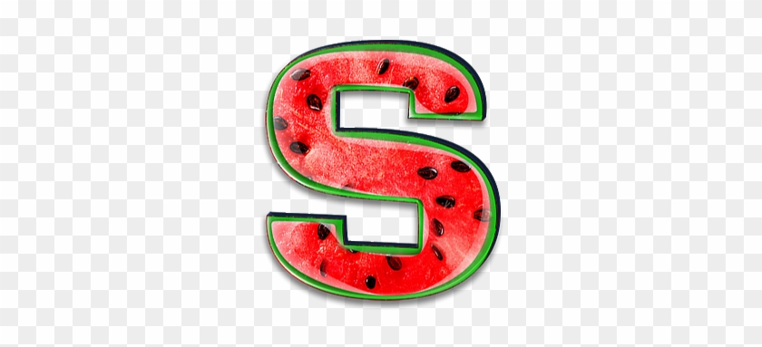 Alfabeto Simulando Sandía - ตัว อักษร ภาษา อังกฤษ S #374308