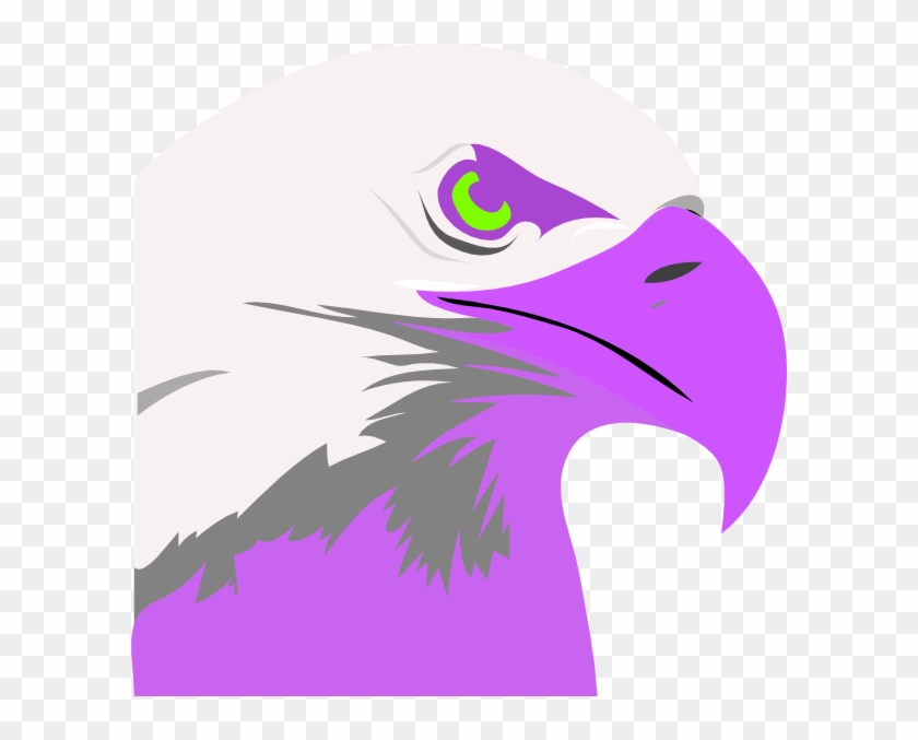 Purple Eagle Clip Art At Clker Com Vector Clip Art - American Eagle Lapel Pin, Adult Unisex, Pale Blue / #374769