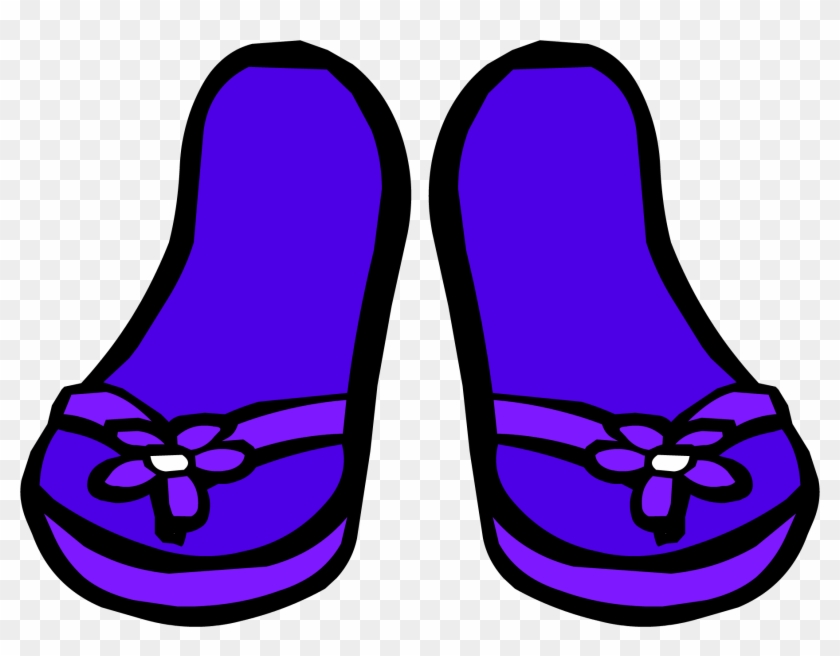 Purple Sandals Icon - Purple Sandals Icon #376381