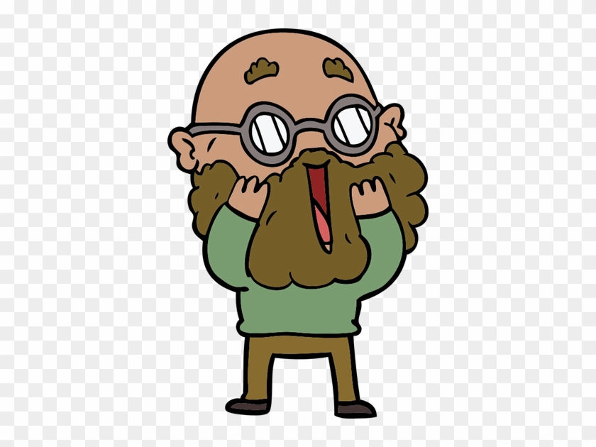 Cartoon Amazed Man With Beard - Man #376360