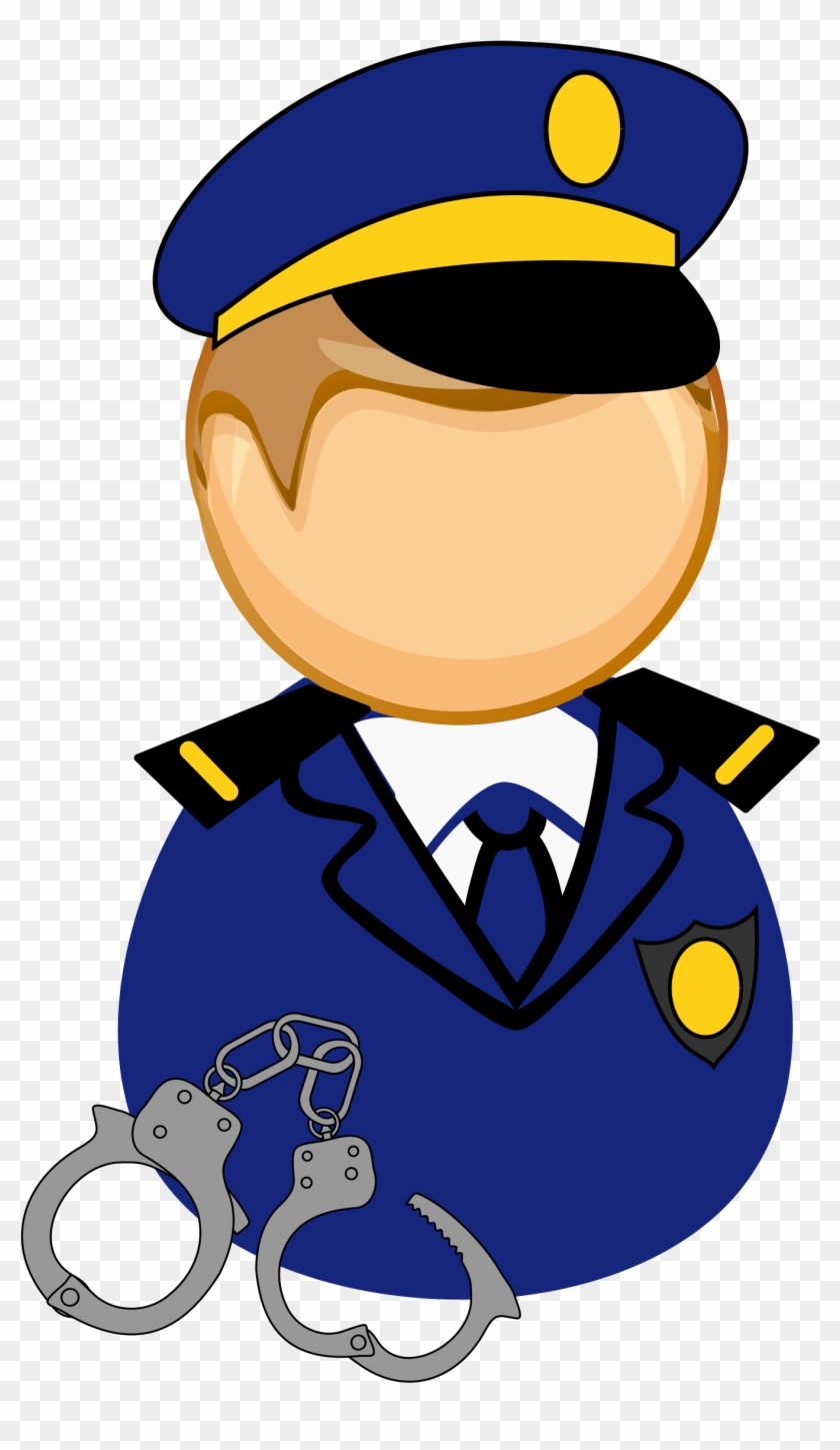 Clipart - Prent Politieagent #376445