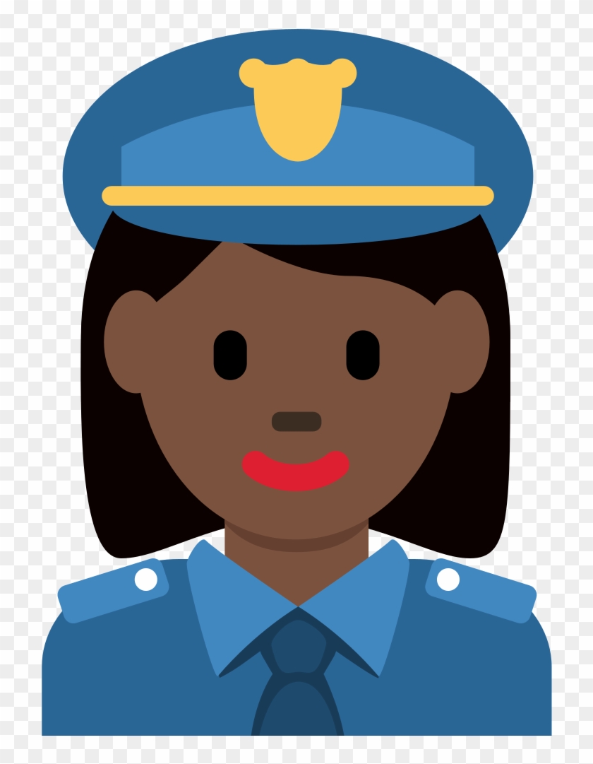 Twitter - Black Police Officer Emoji #376694