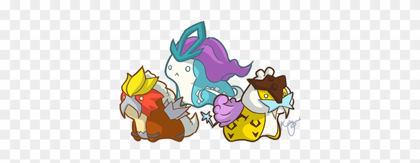Legendary Pairs/trios And All Transparent Ofc - Legendary Pokemon Chibi Birds #377042