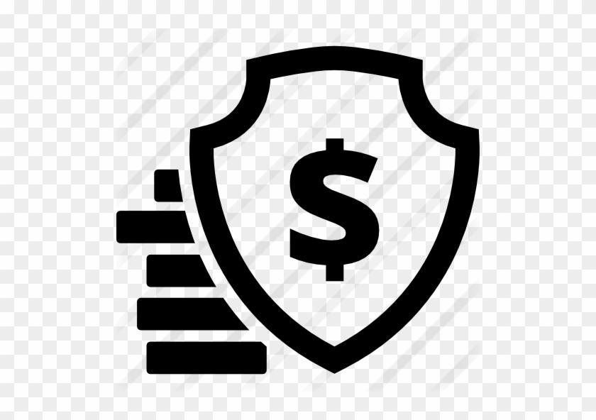 Insurance Symbol Of A Shield With Dollar Sign - Flat Icon Insurance #377178