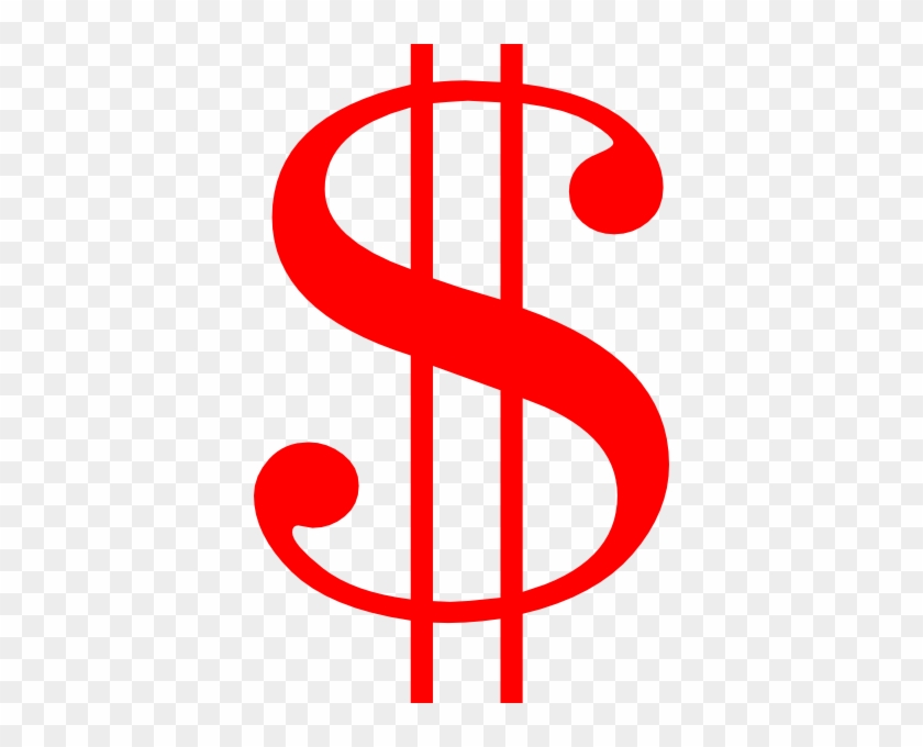 Bill Clipart - Red Dollar Sign Transparent #377203