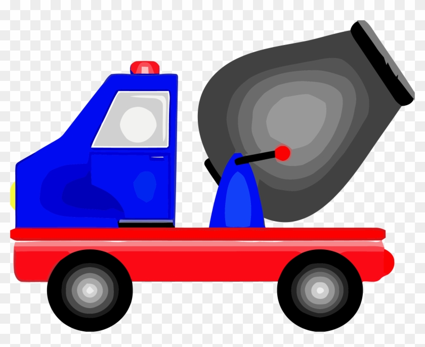 Construction Vehicle Mixer Cement Truck Basic Clipart - Concrete Mixer #377422