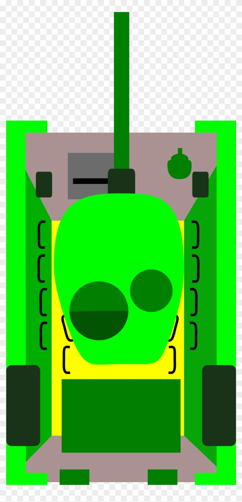 Cartoon Tank T-34 Top View Png Clipart - Tank Top View Vector #377648