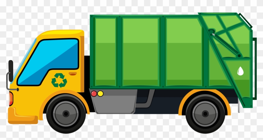 Garbage Truck Rubbish Bins & Waste Paper Baskets Clip - Garbage Truck Clip Art #377723
