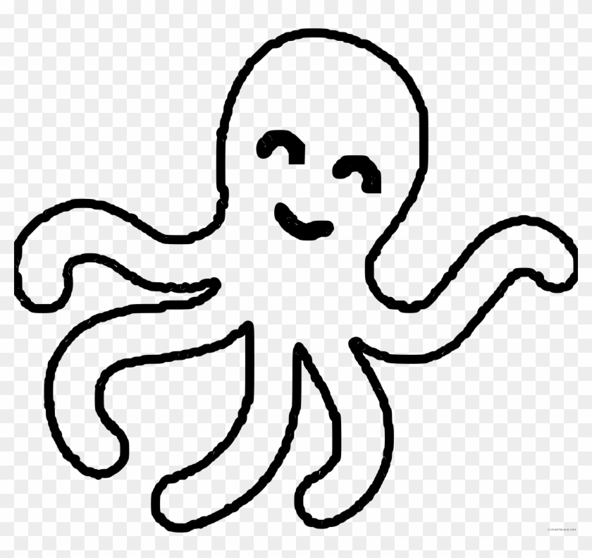 Octopus Clipart Template - Colouring Picture Of Octopus #377781