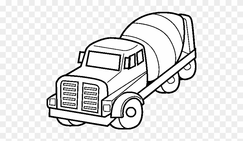 Concrete Mixer Truck, Ing, Ingcrew - Caminhão Betoneira Para Colorir #377865