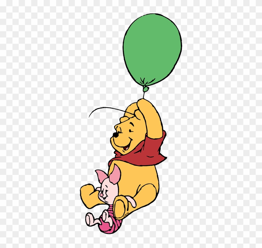 Pooh, Piglet Floating From Balloon - Winnie The Pooh And Piglet Balloon #378137