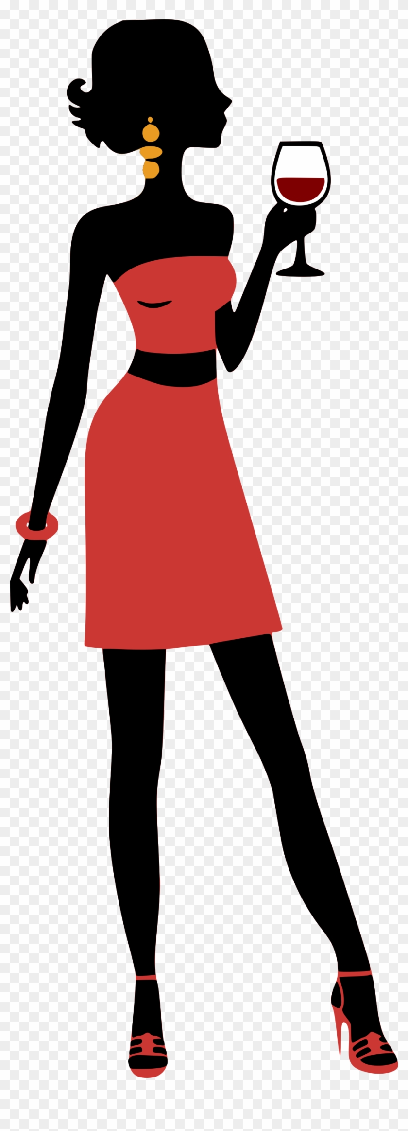 Girl - Women At Party Illustration #378830