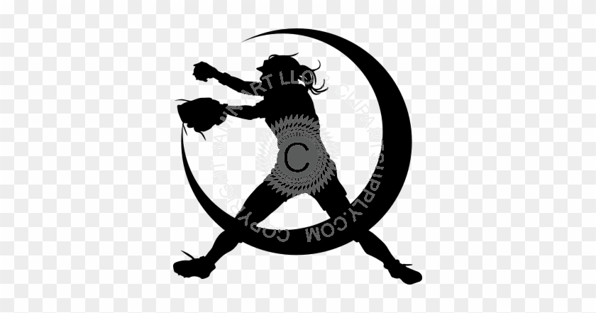 Softball Pitcher Clipart #379425