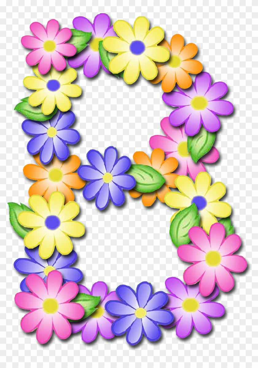 Find This Pin And More On Letras By Charlaneoliveira - Letra De Flores Moldes #379482