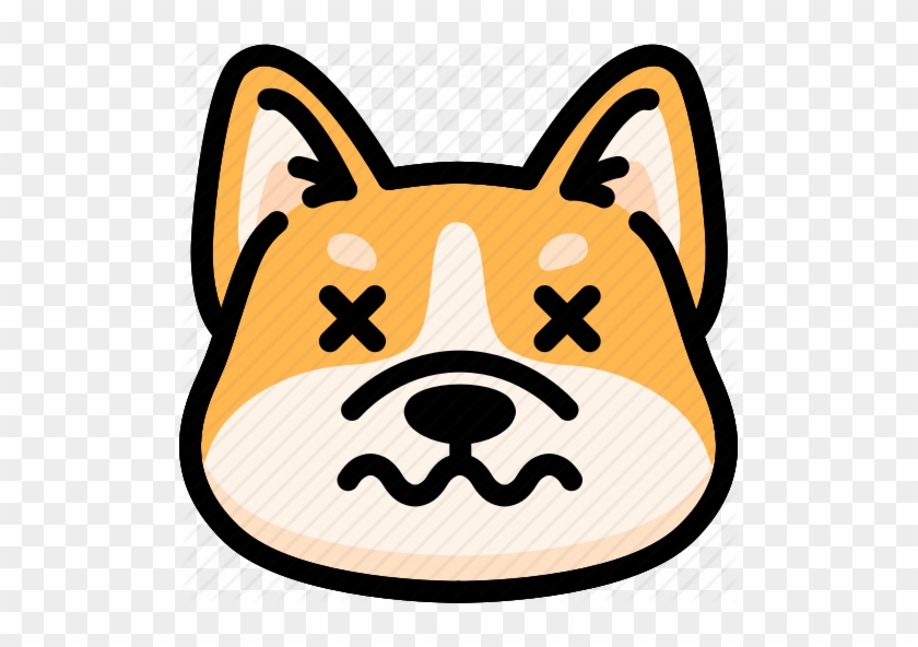 Dead Face Cliparts - Dead Dog Face Clipart #379933
