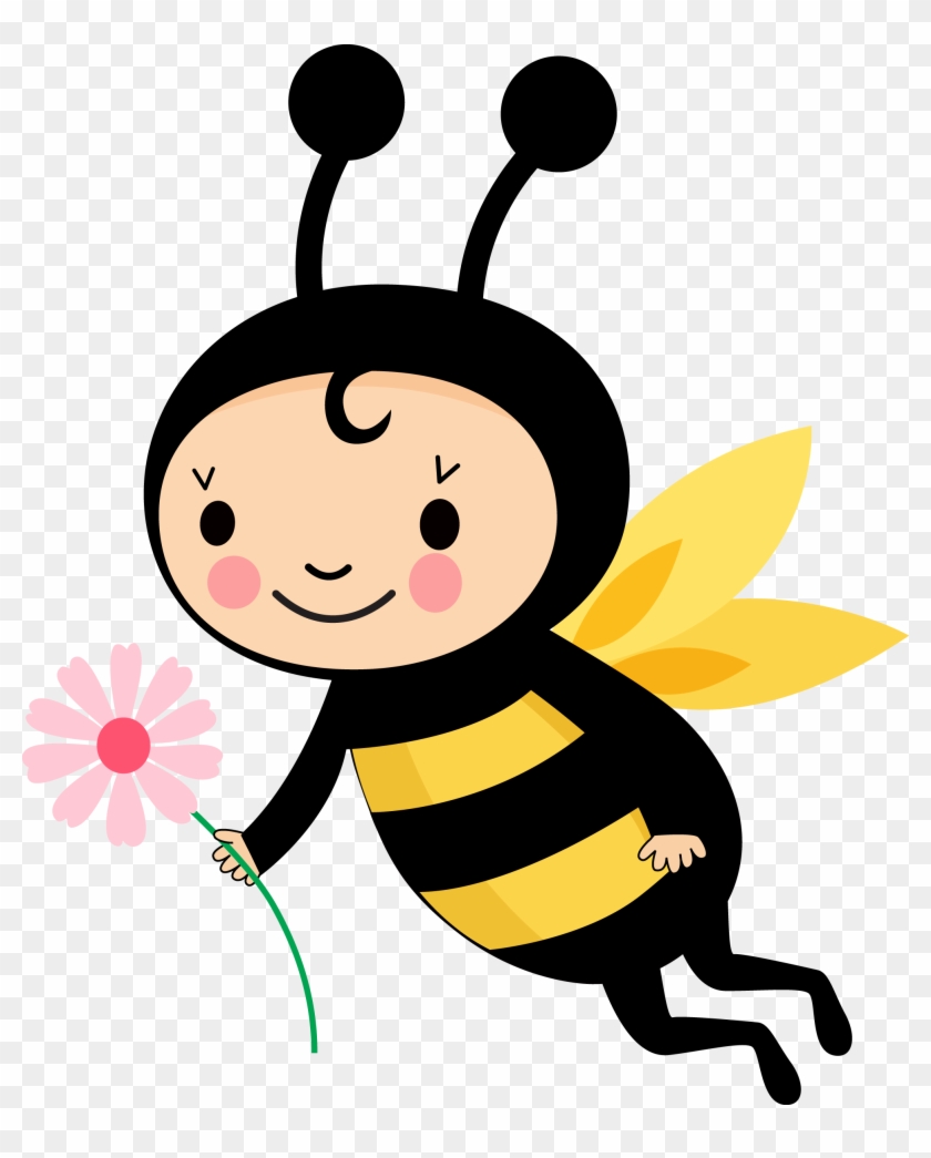 Abelhinha Voaando Flor Elemento - Abelhinha Png #380502