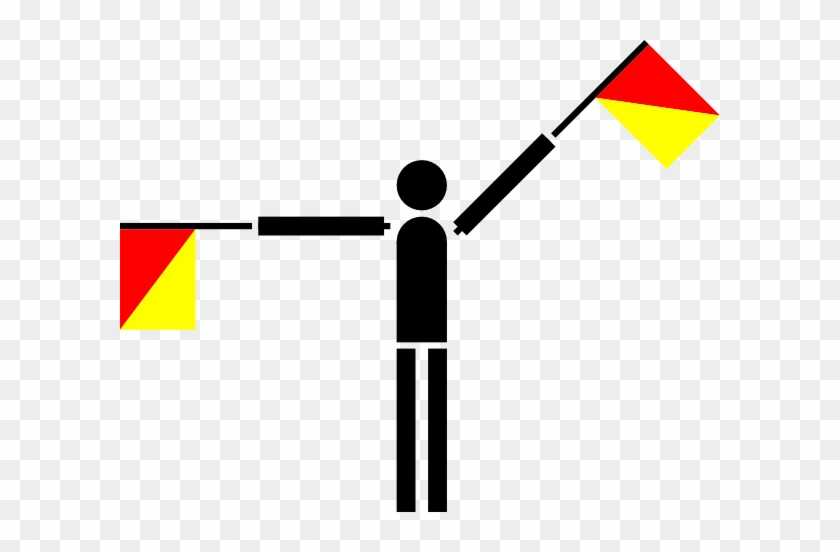 Free Vector Naval Semaphore Flag Q Clip Art - Semaphore Flags #380666
