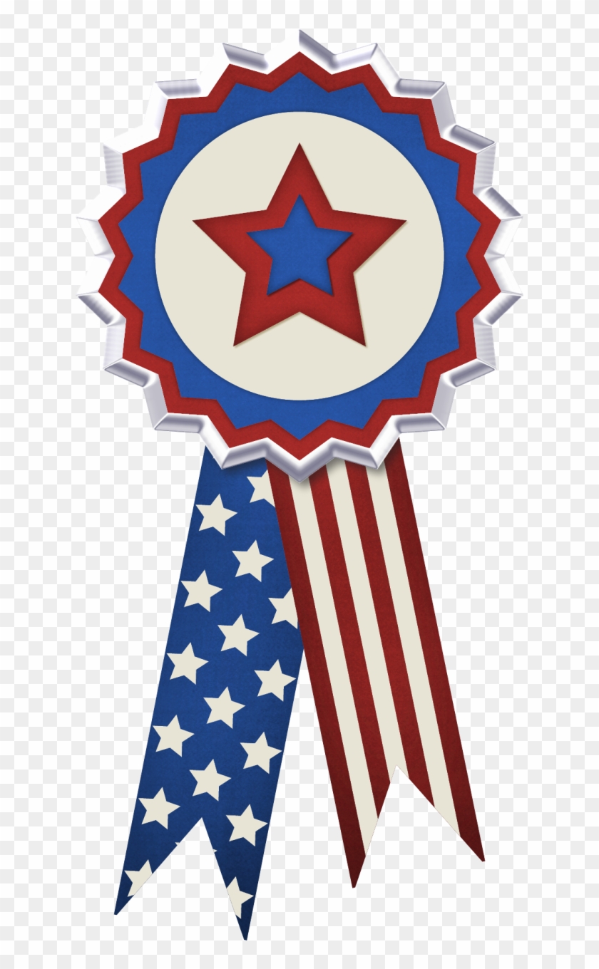 American Flag Waving Png Real - 4th Of July Ribbons #380692