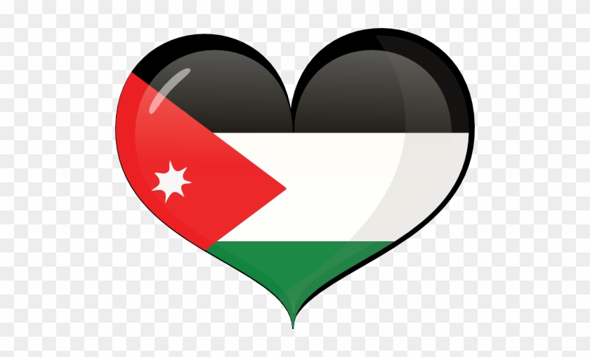Jordan - علم الاردن قلب حب #380806