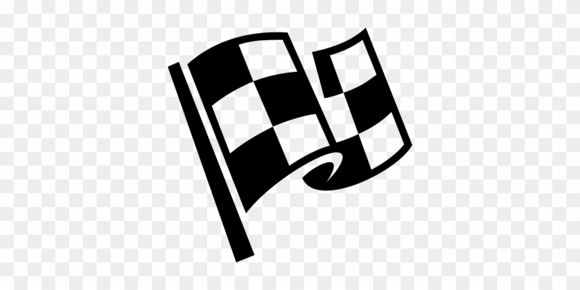Finish Flag Race Racing Win Winner Finish - Checkered Flag Icon Png #380985