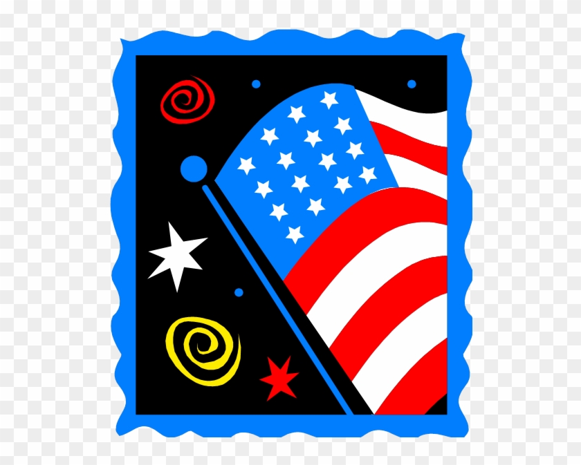 Square Website Flag - My First 4th Of July Bib #381409