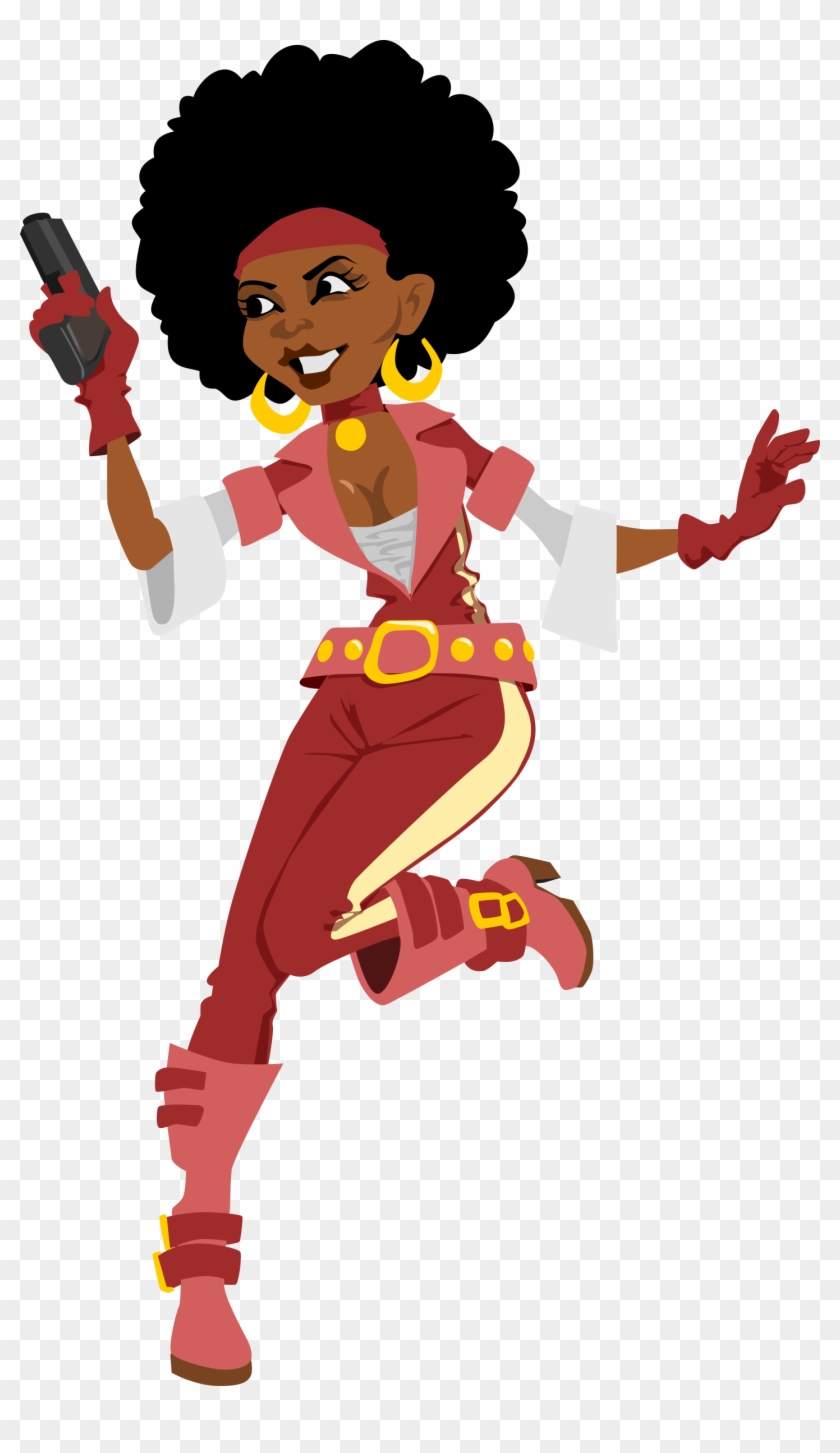 Dance African American Woman Clip Art - Dance African American Woman Clip Art #381844