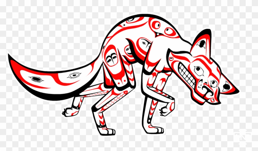 Coyote The Trickster Styled In The Tlingit Native American - Native Americans In The United States #381868