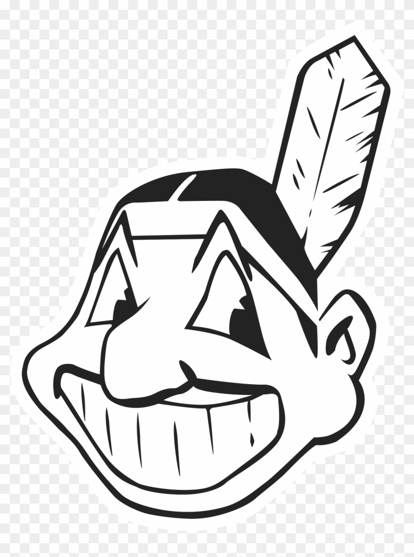 Cleveland Indians Logo Black And White #381999