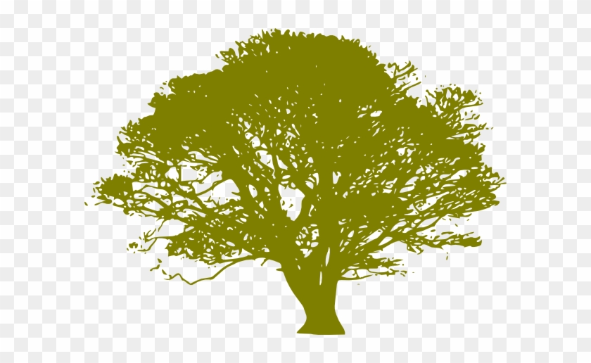 Green Print Oak Tree Clip Art At Clker - Trees By Joyce Kilmer #382421