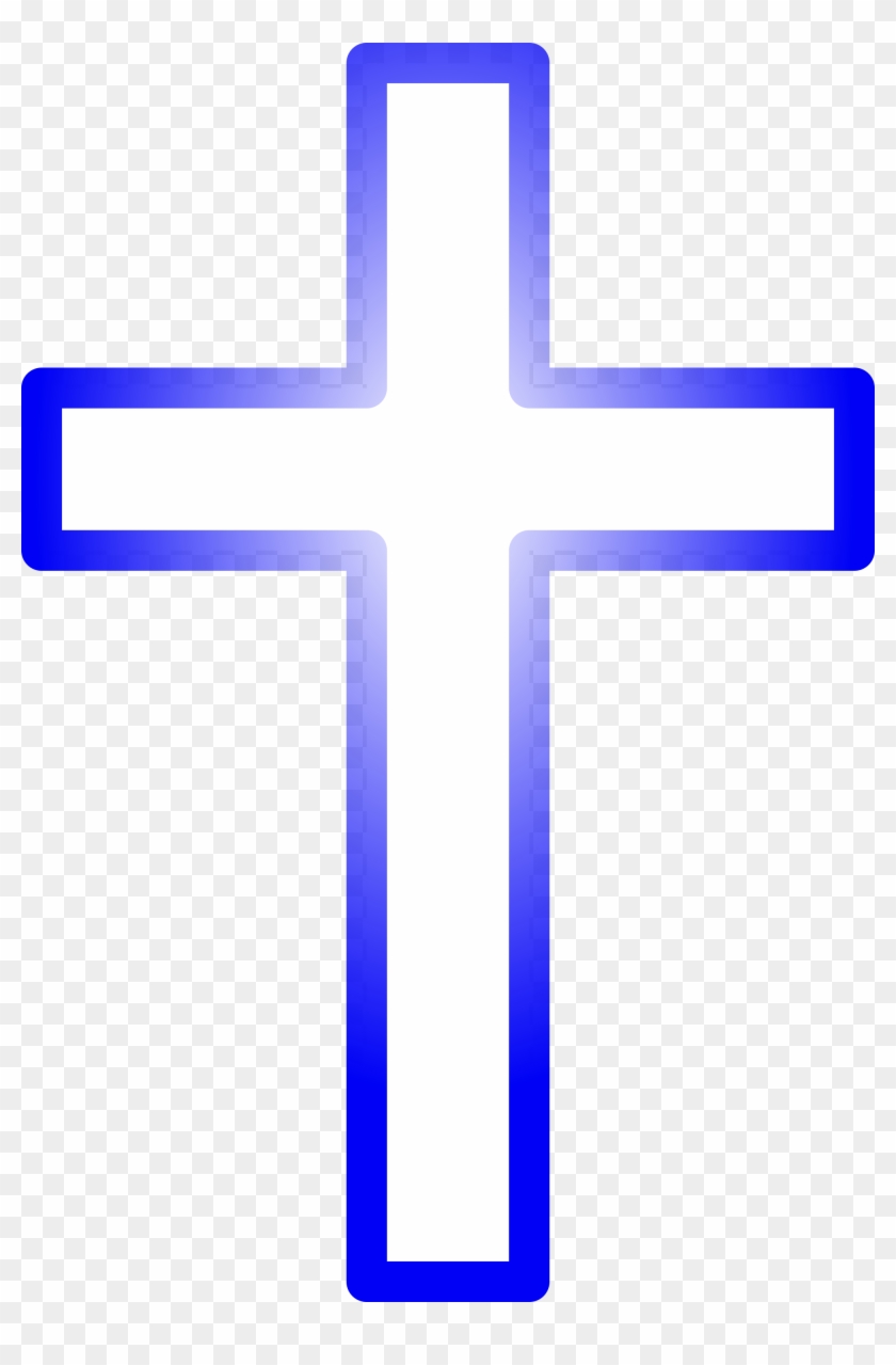 Open - Blue Cross Outline #382476